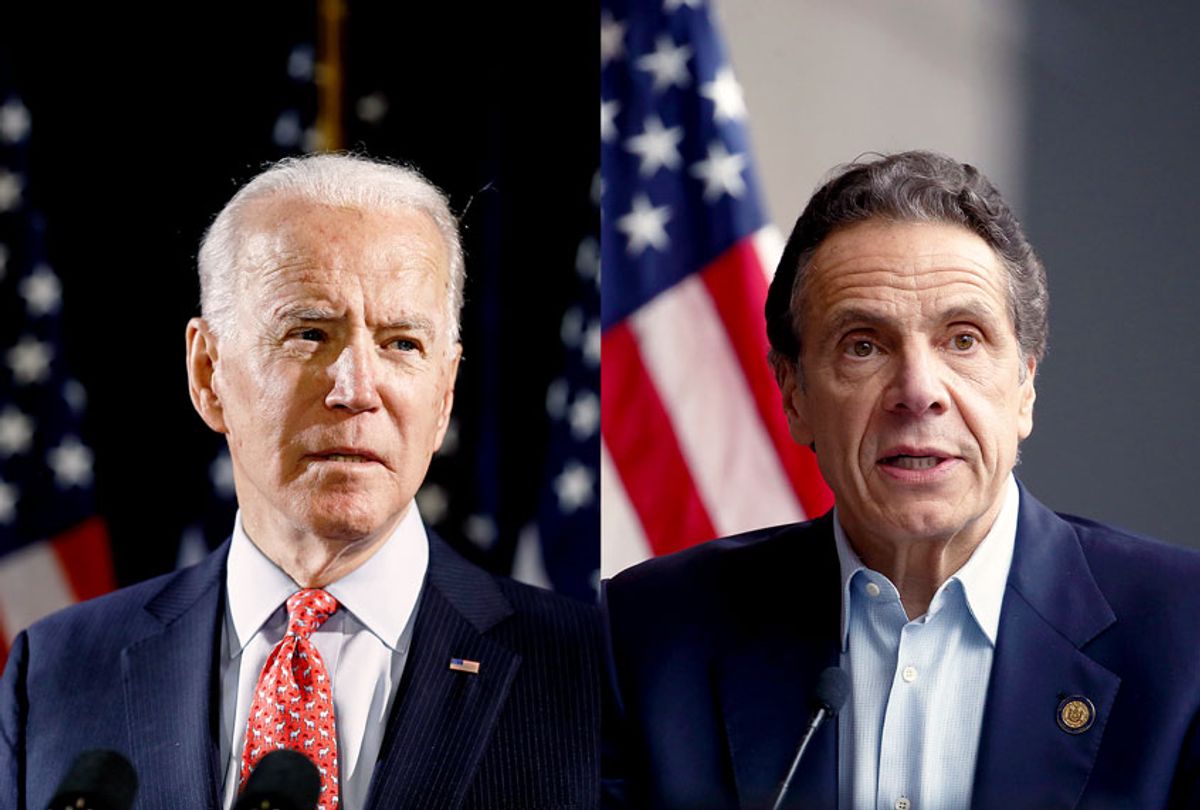 Joe Biden and Andrew Cuomo (Getty Images/AP Photo/Salon)