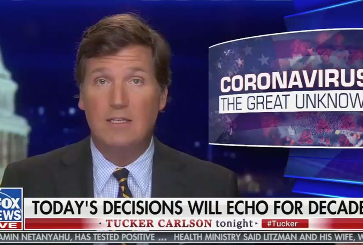 Tucker Carlson on "Tucker Carlson Tonight" (Fox News)