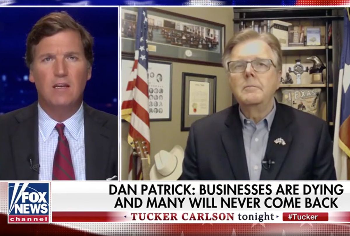 Tucker Carlson and Dan Patrick (Fox News)