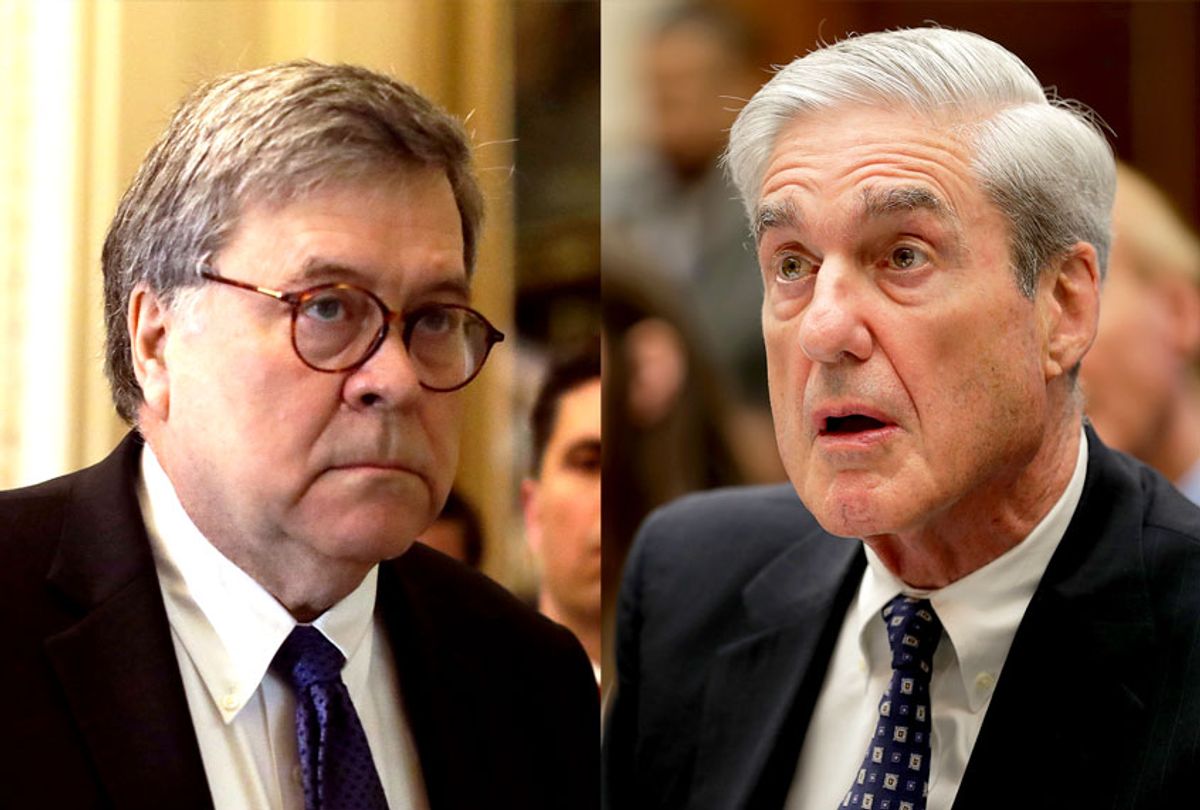 William Barr and Robert Mueller (Getty Images/Salon)