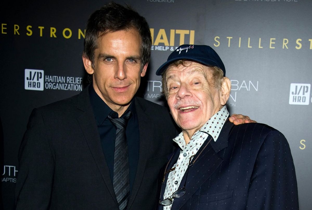 Ben Stiller and Jerry Stiller (AP Photo/Charles Sykes)