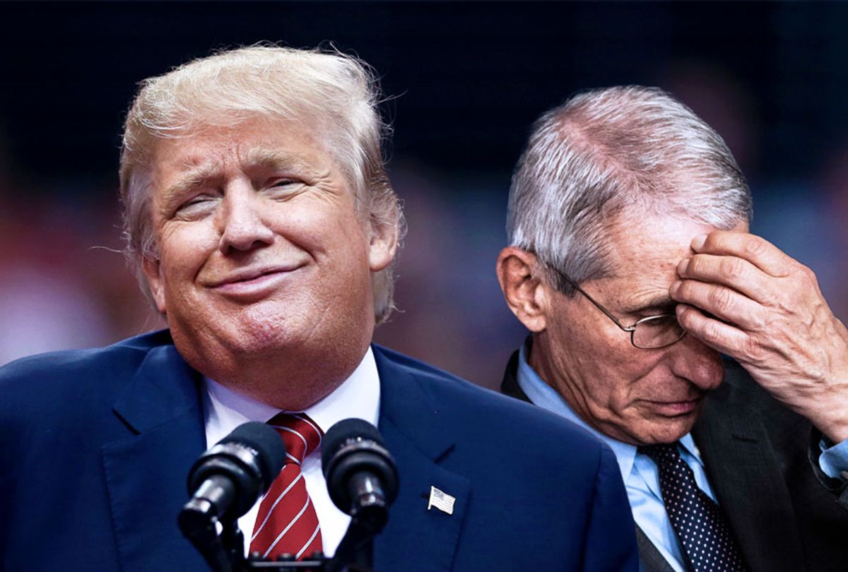 Donald Trump and Anthony Fauci (Photo illustration by Salon/Getty Images)