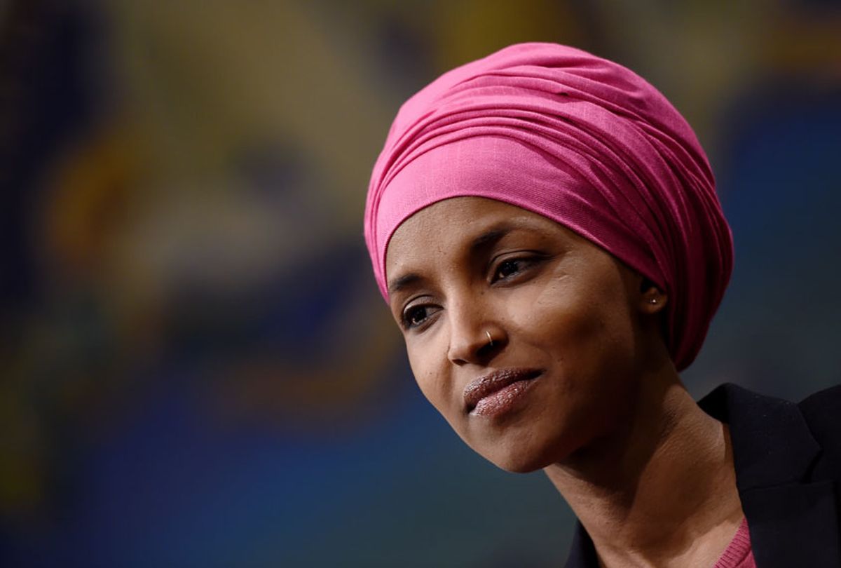 Representative Ilhan Omar (OLIVIER DOULIERY/AFP via Getty Images)