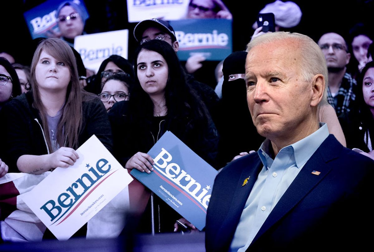 Joe Biden | Bernie Sanders Supporters (Photo illustration by Salon/AP Photo)