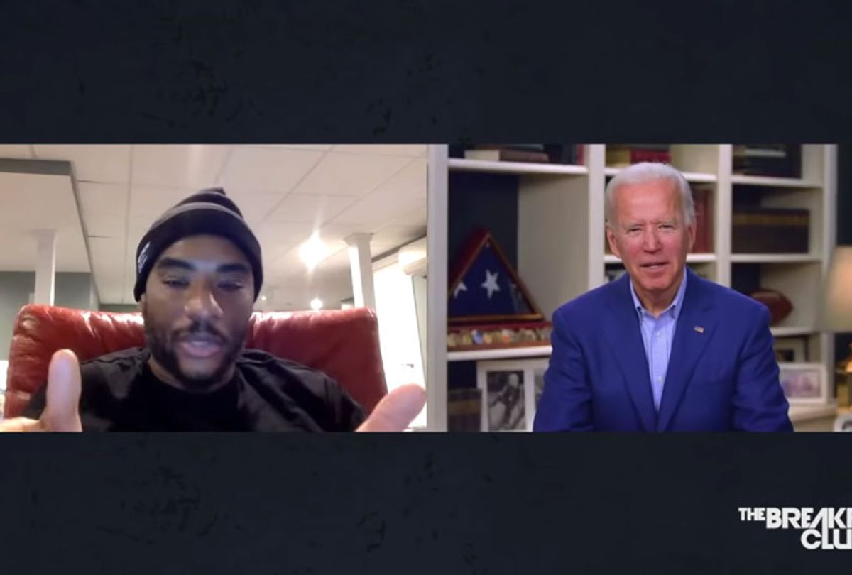 The Breakfast Club features an interview between Charlamagne tha God and Joe Biden (The Breakfast Club)