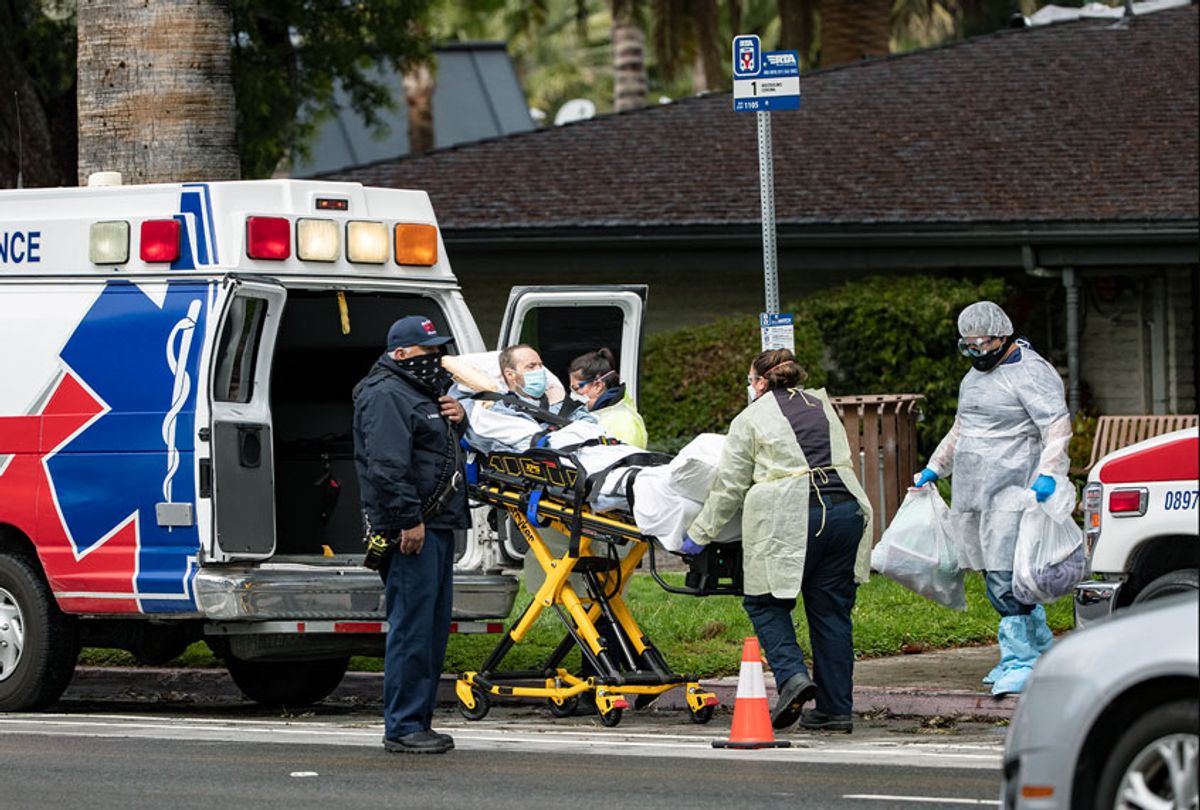 Patients and staff test positive for coronavirus at nursing homes (Gina Ferazzi / Los Angeles Times via Getty Images)