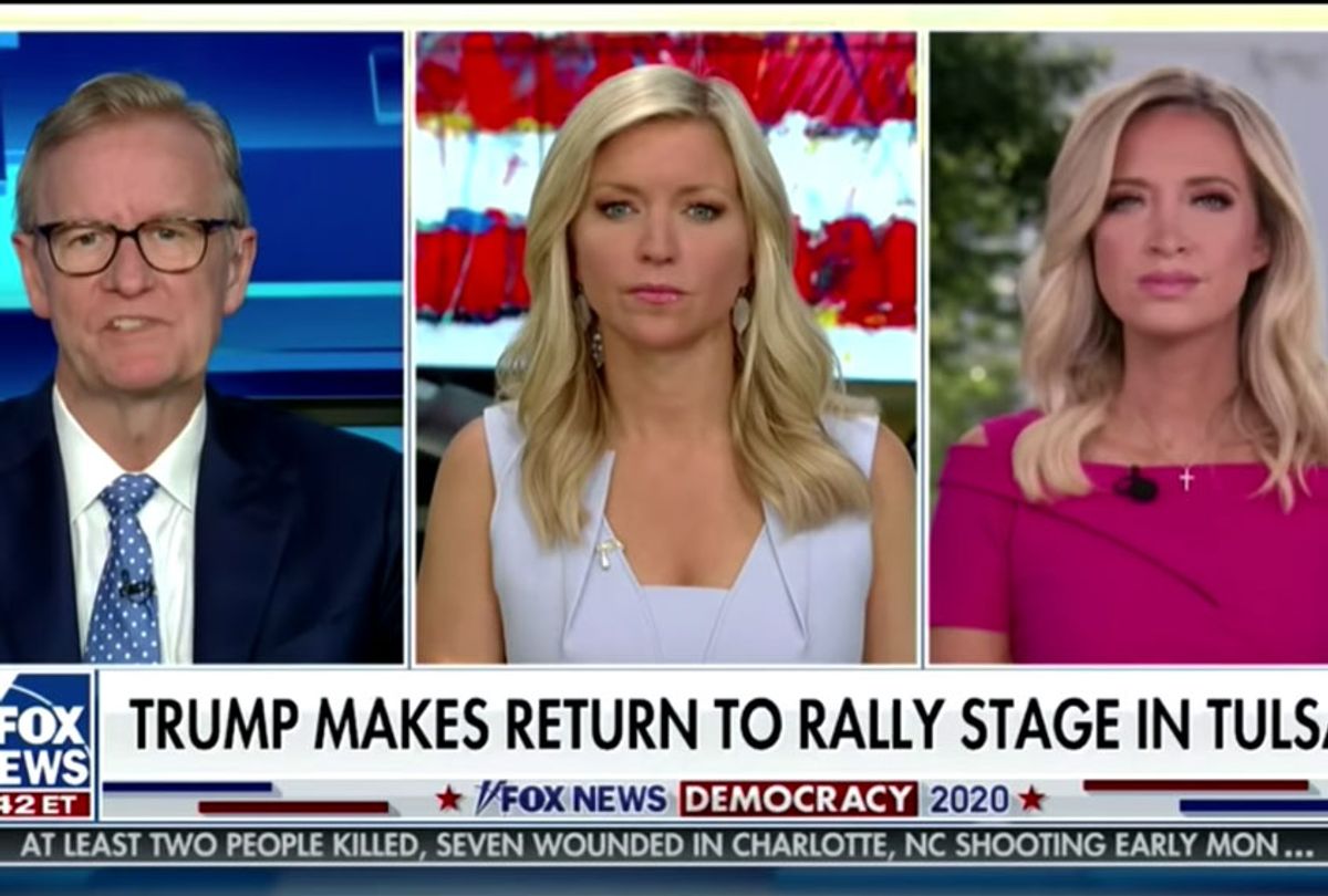 Fox & Friends hosts with guest Kayleigh McEnany (Fox News)