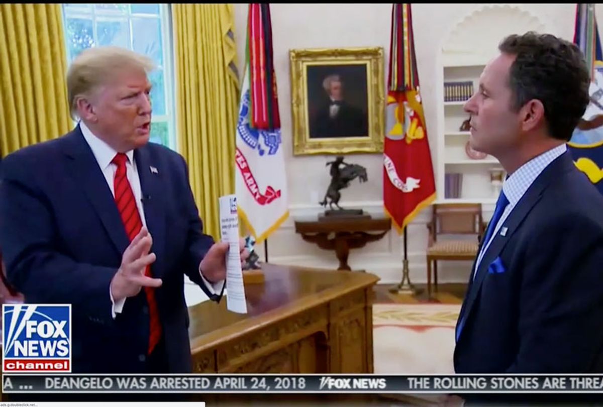 Brian Kilmeade interviewing US President Donald Trump (Fox News)