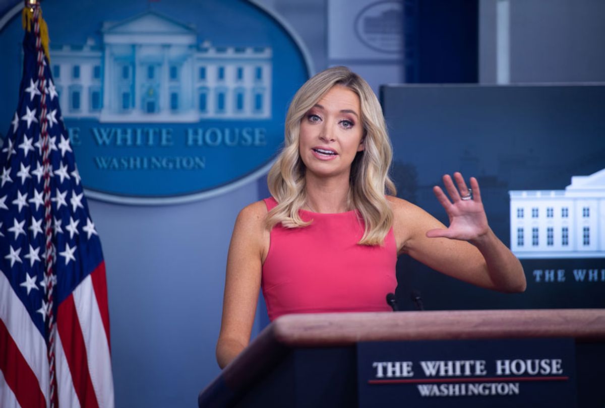 White House Press Secretary Kayleigh McEnany holds a press briefing at the White House in Washington, DC, June 8, 2020. (SAUL LOEB/AFP via Getty Images)