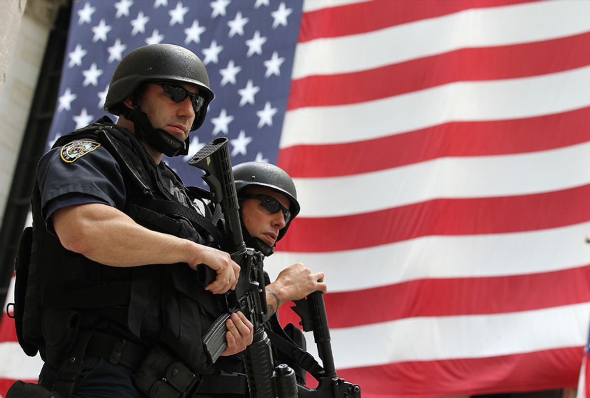 New York Police Department tactical police officers (Justin Sullivan/Getty Images)