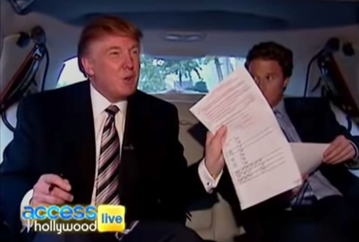 Back in 2004, Billy Bush followed Donald Trump as he was going to vote in New York City, but things turned sour very quickly when a mix-up occurred with The Donald's polling location. (Access Hollywood/Youtube)