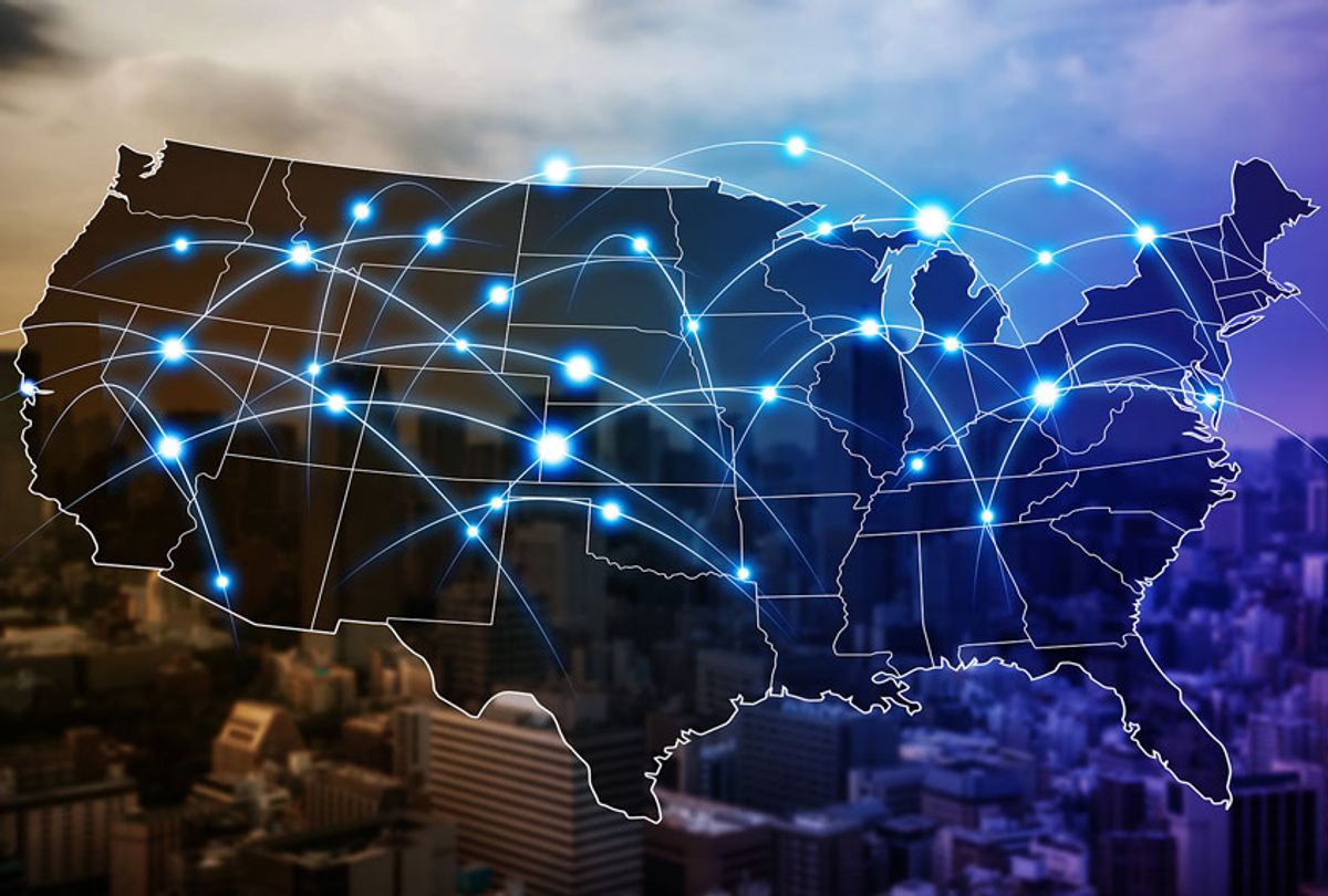 The internet communication network of the United States of America (Getty Images)
