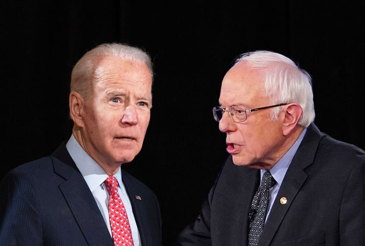 Joe Biden and Bernie Sanders (Getty Images/Salon)