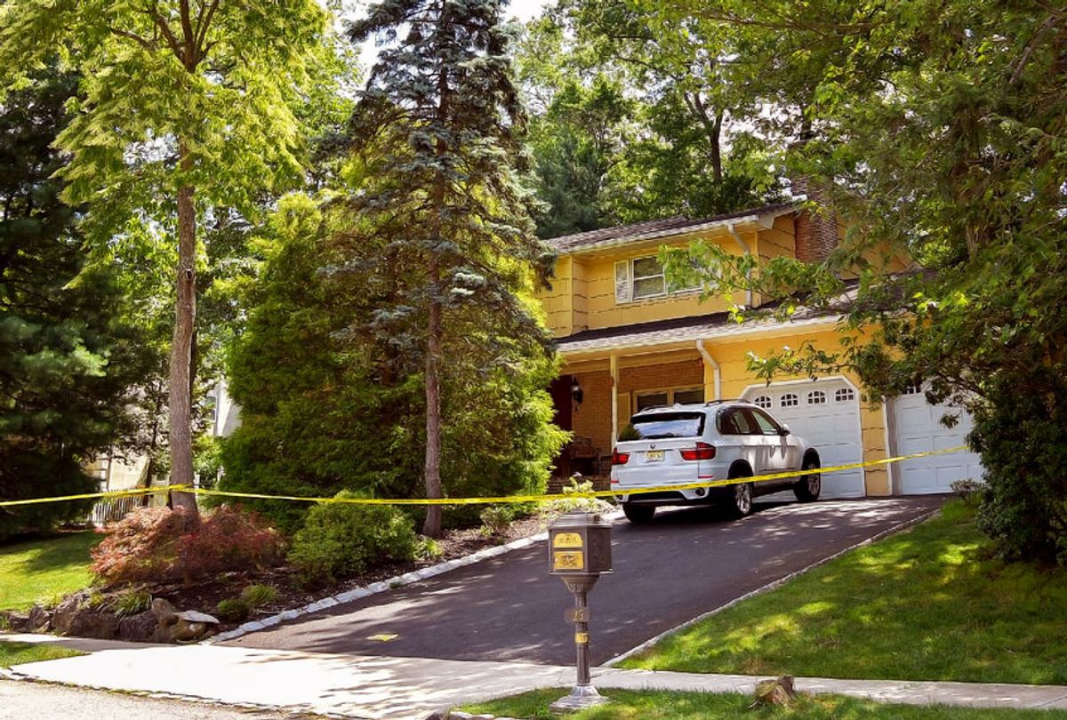 A view of the home of U.S. District Judge Esther Salas. on July 20, 2020 in North Brunswick, New Jersey. Salas' son, Daniel Anderl, was shot and killed and her husband, defense attorney Mark Anderl, was injured when a man dressed as a delivery person came to their front door and opened fire. Salas was not injured. US marshals and the FBI are investigating. (Michael Loccisano/Getty Images)