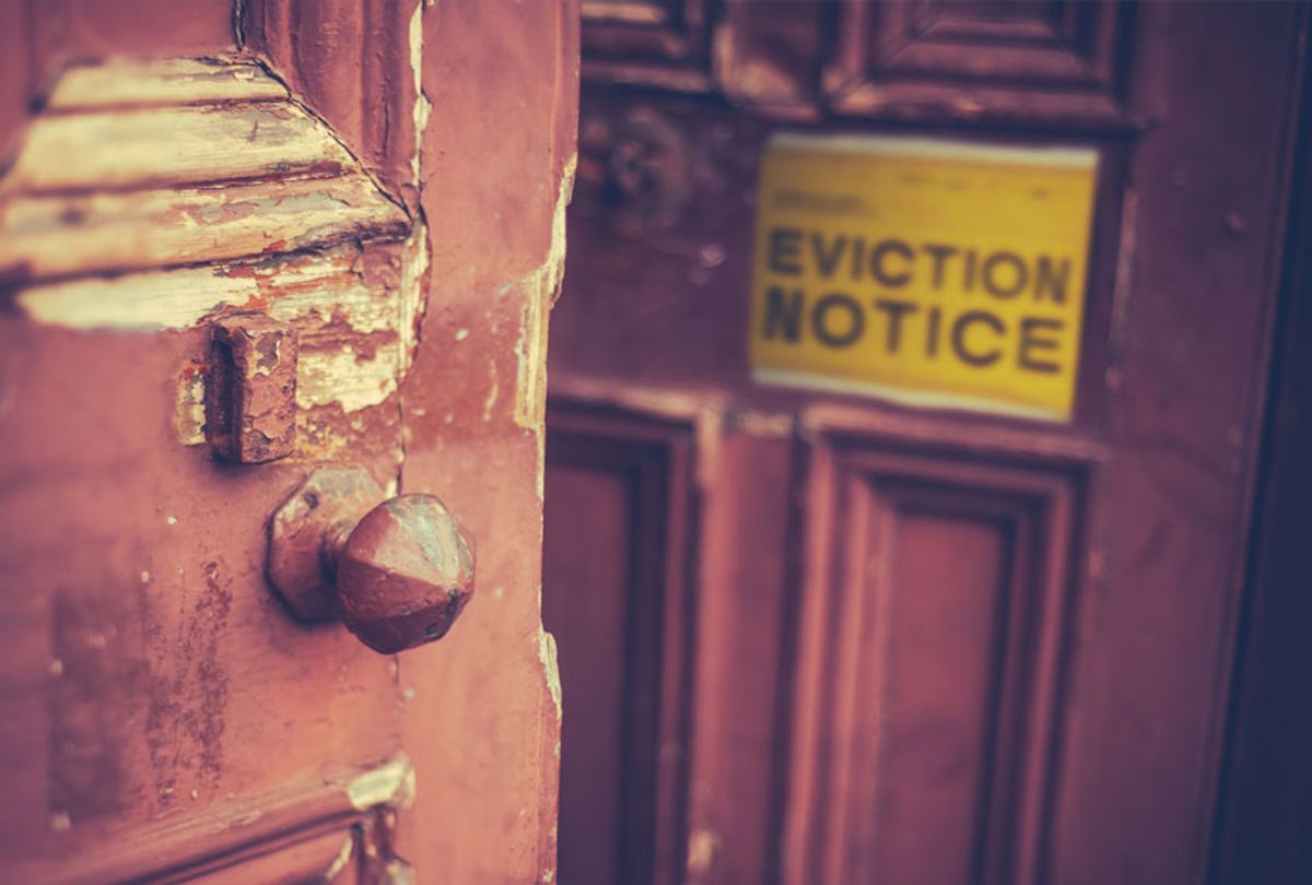 Eviction Notice On Door (Getty Images)
