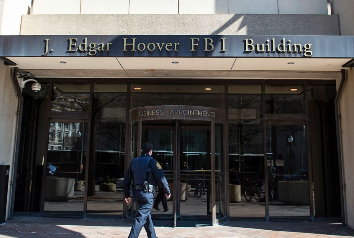The J. Edgar Hoover Building of the Federal Bureau of Investigation (FBI) (ERIC BARADAT/AFP via Getty Images)