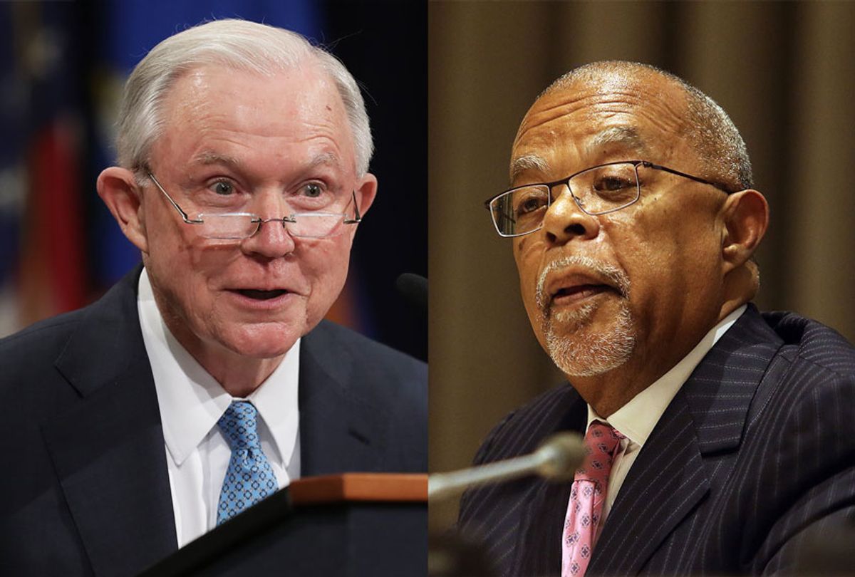 Former U.S. Attorney General Jeff Sessions and Professor Henry Louis Gates Jr (Getty Images/Salon)