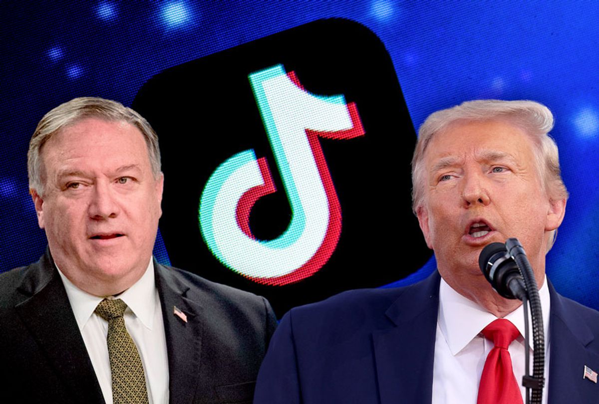Donald Trump, Mike Pompeo, and TikTok (Getty Images/Salon)