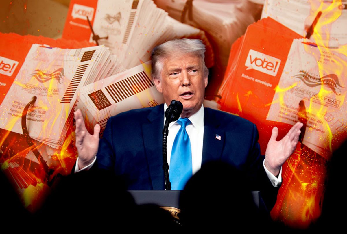 Donald Trump would prefer to do away with Mail-In-Voting (Photo illustration by Salon/Getty Images)