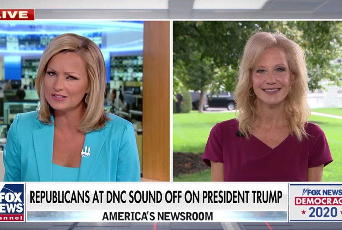 White House counselor Kellyanne Conway weighs in on the Democratic National Convention with Sandra Smith on ‘America’s Newsroom.’ (Fox News)