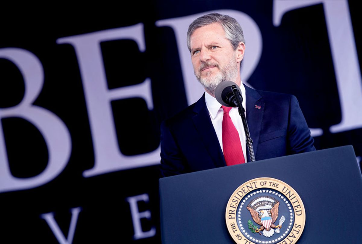 President of Liberty University Jerry Falwell, Jr. (BRENDAN SMIALOWSKI/AFP via Getty Images)