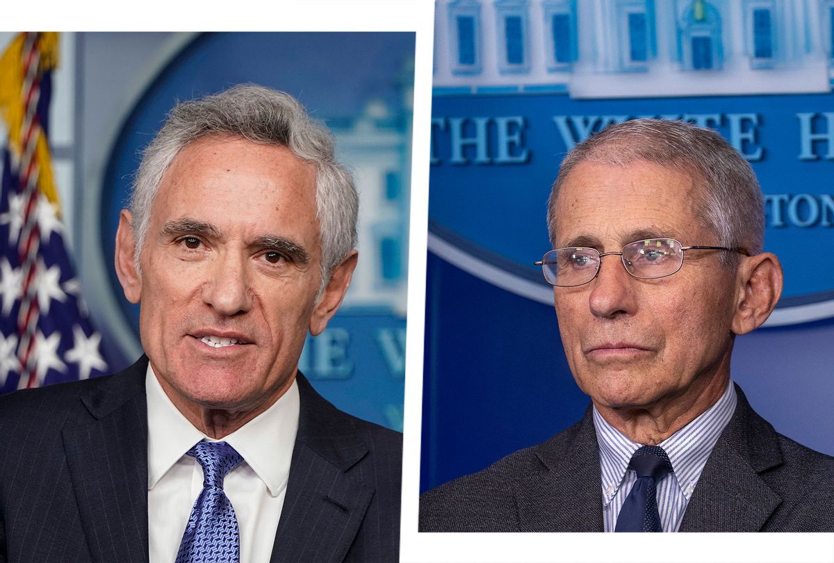 Scott Atlas and Anthony Fauci (Photo illustration by Salon/Getty Imahes)