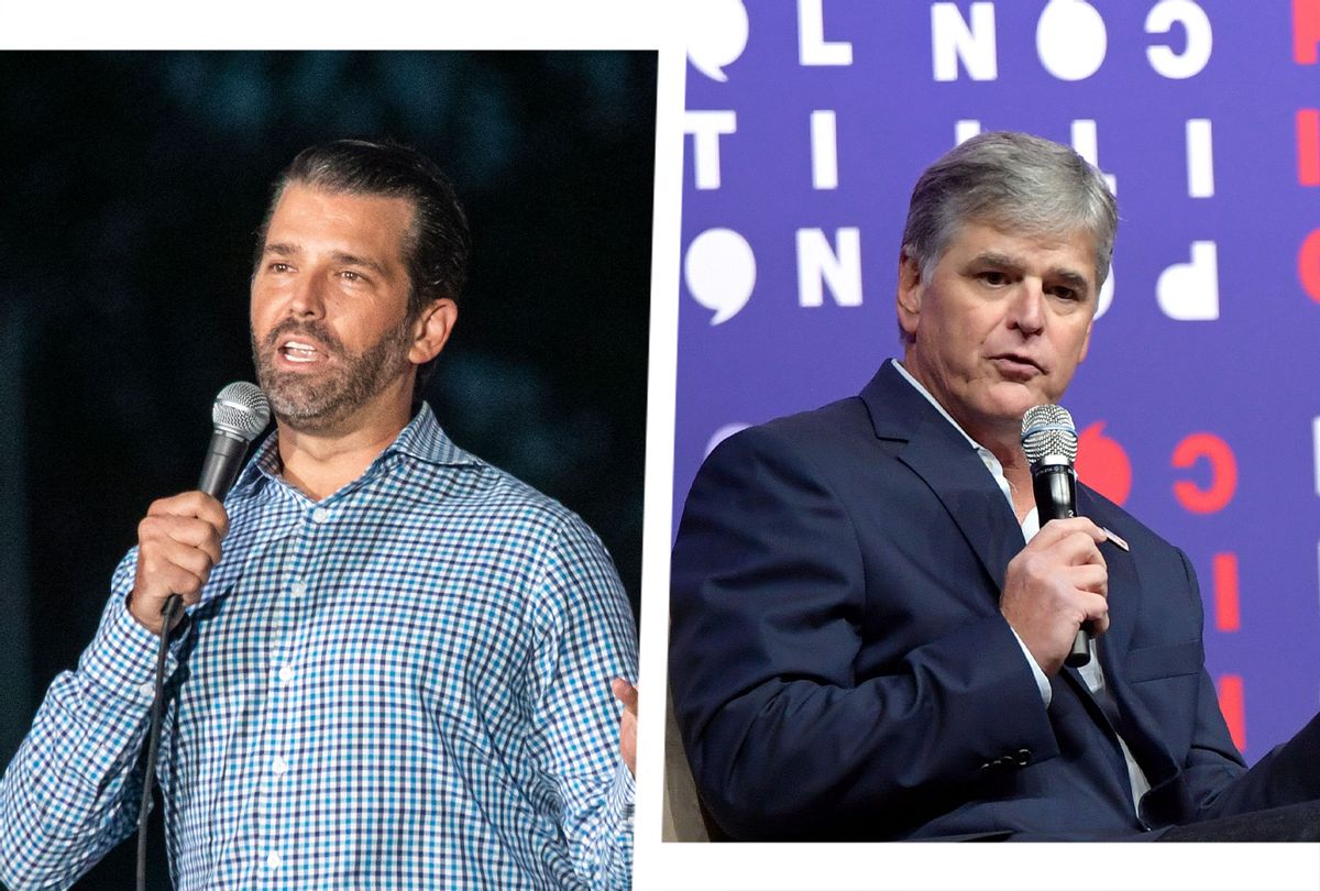 Sean Hannity and Donald Trump JR (Photo illustration by Salon/Getty Images)