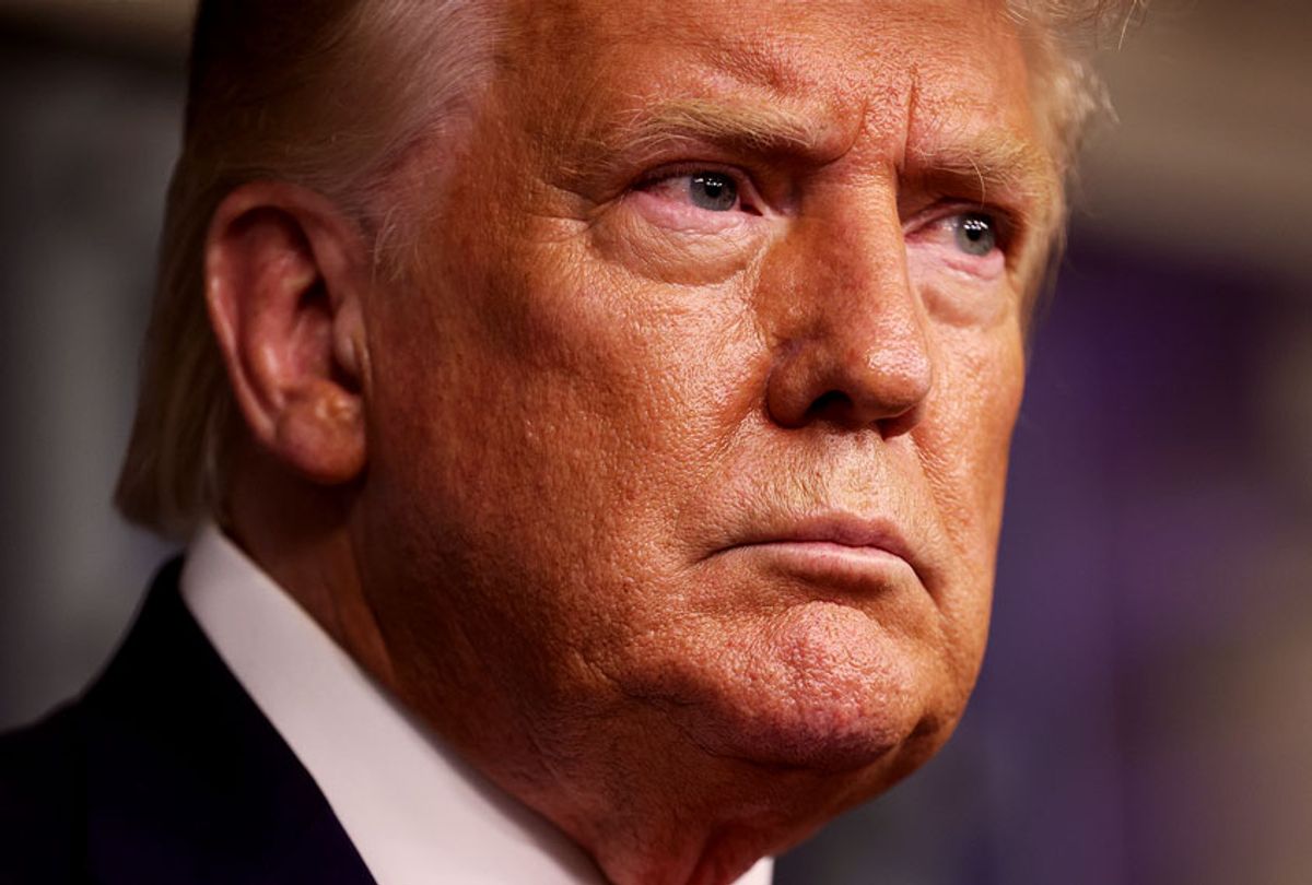 U.S. President Donald Trump speaks to the media during a news conference in the briefing room at the White House on August 31, 2020 in Washington, DC. President Trump spoke on several topics including unrest in Kenosha, Wisconsin and Portland, Oregon. (Win McNamee/Getty Images)