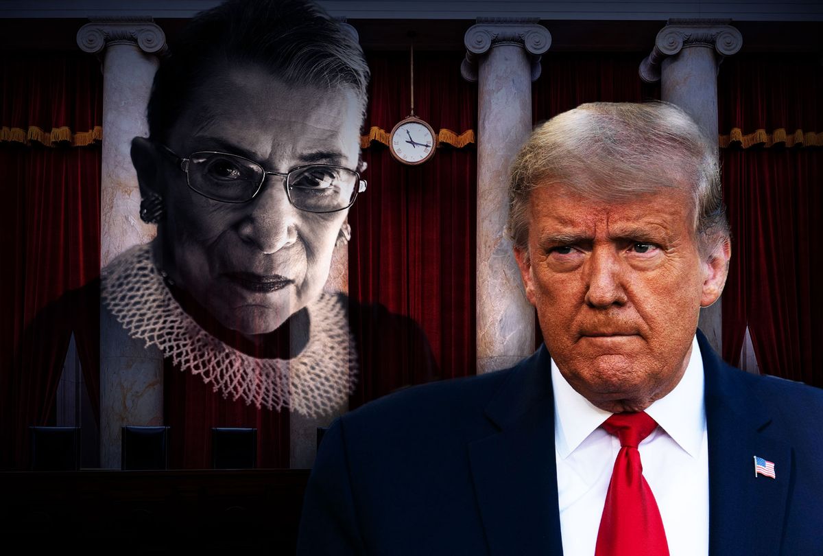 Donald Trump, The Supreme Court seats, and the looming Ruth Bade Ginsberg (Photo illustration by Salon/Getty Images)