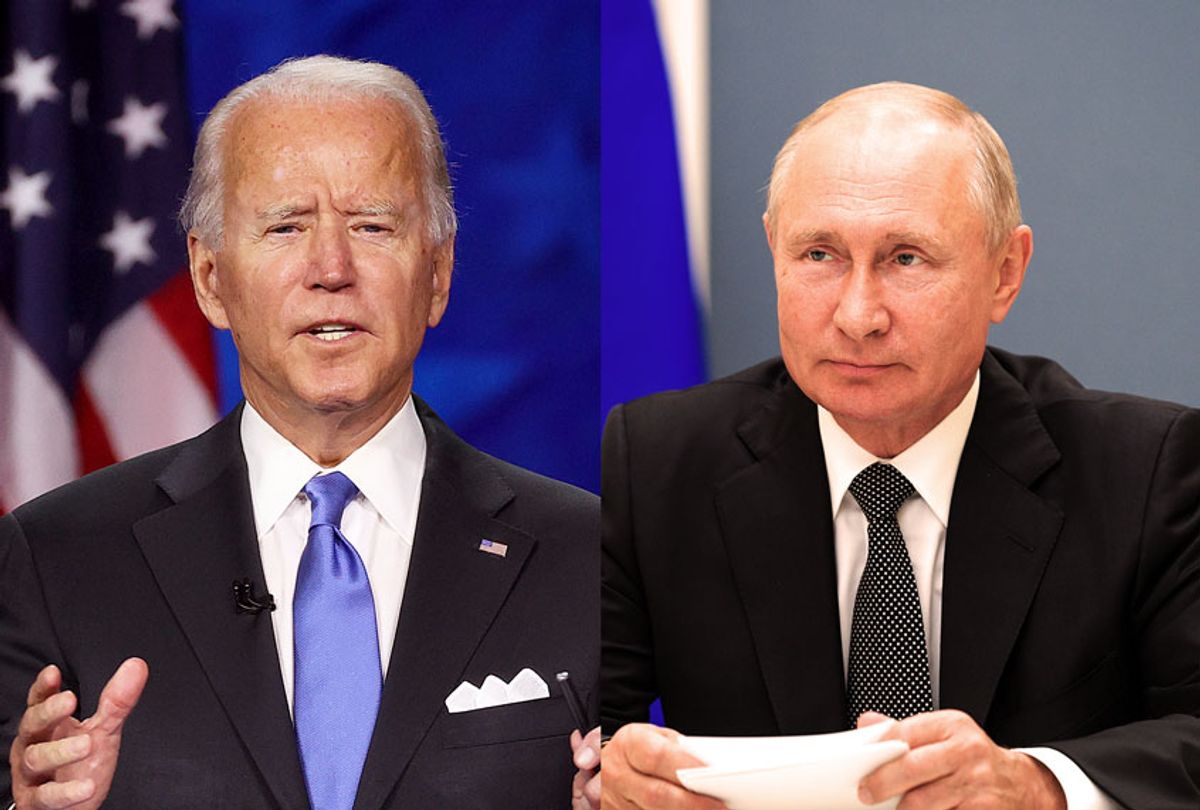 Joe Biden and Vladimir Putin (Photo illustration by Salon/Getty Images)