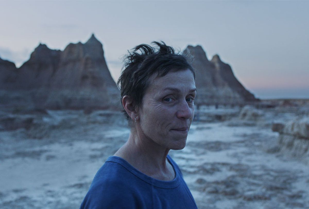 Frances McDormand in the film NOMADLAND (Photo Courtesy of Searchlight Pictures)