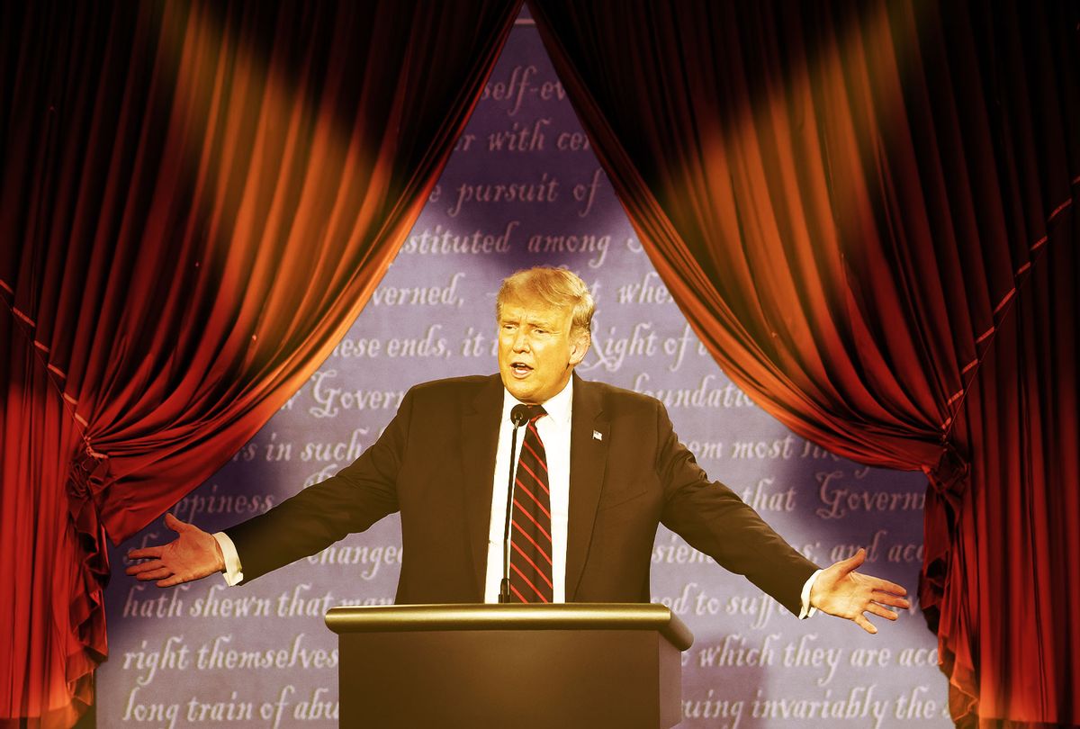 Donald Trump, putting on a show (Photo illustration by Salon/Getty Images)