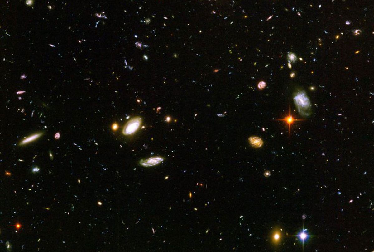 Image of a cluster of galaxies from the Hubble Ultra Deep Field (NASA)