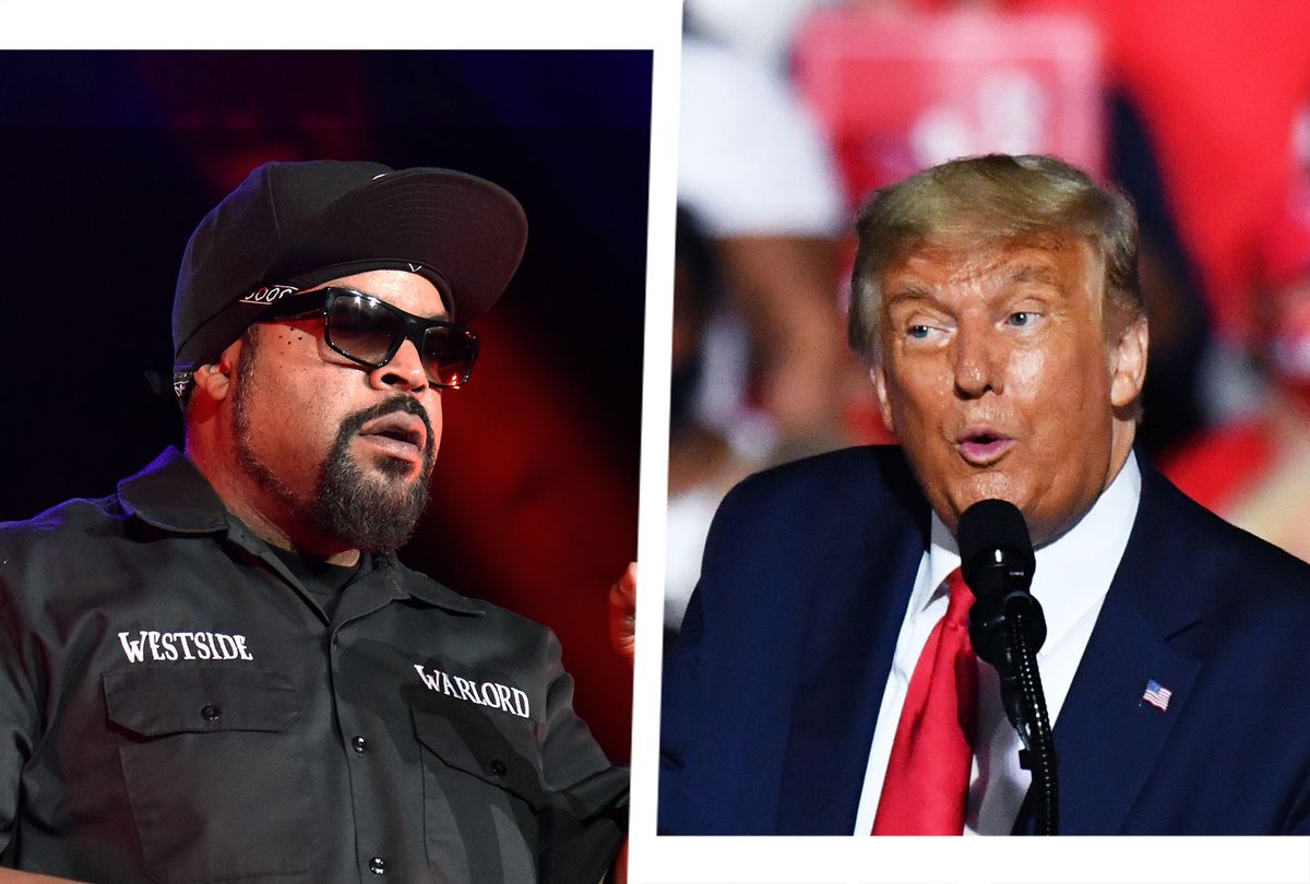 Ice Cube and Donald Trump (Photo illustration by Salon/Getty Images)
