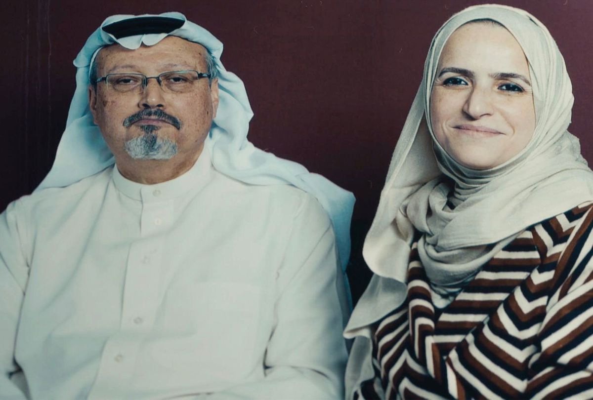 A picture of Jamal Khashoggi in KINGDOM OF SILENCE (Courtesy of SHOWTIME)