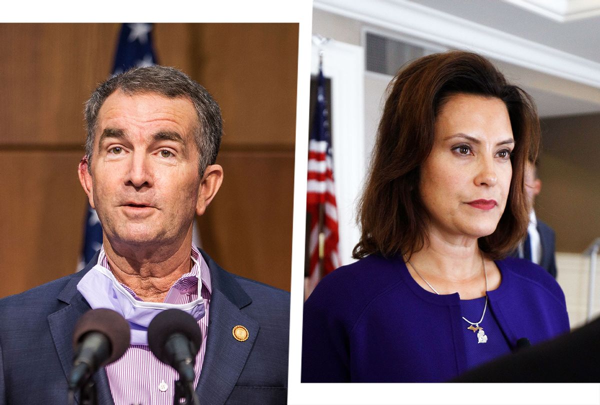 Ralph Northam and Gretchen Whitmer (Photo illustration by Salon/Getty Images)