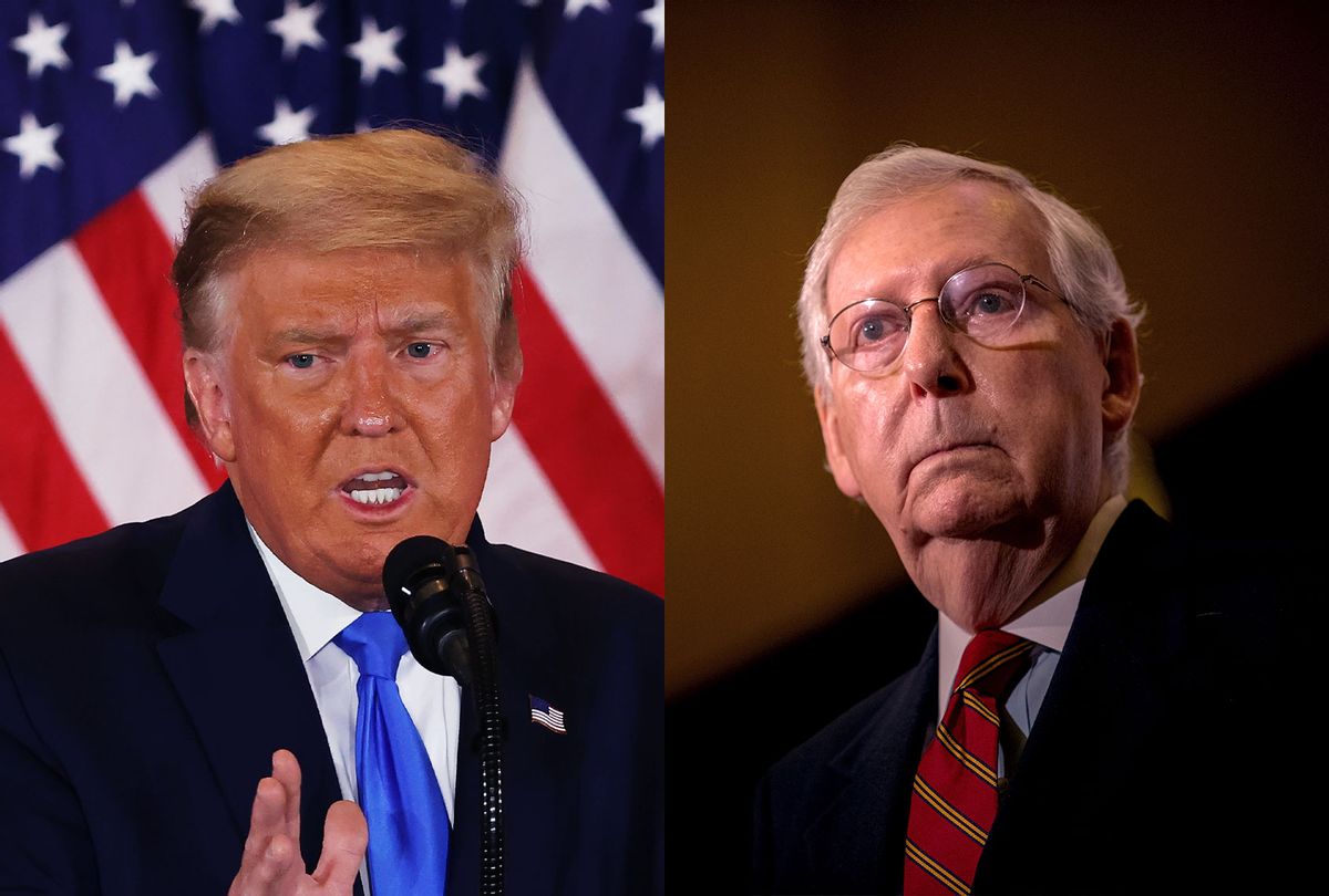 Donald Trump and Mitch McConnell (Photo illustration by Salon/Getty Images)