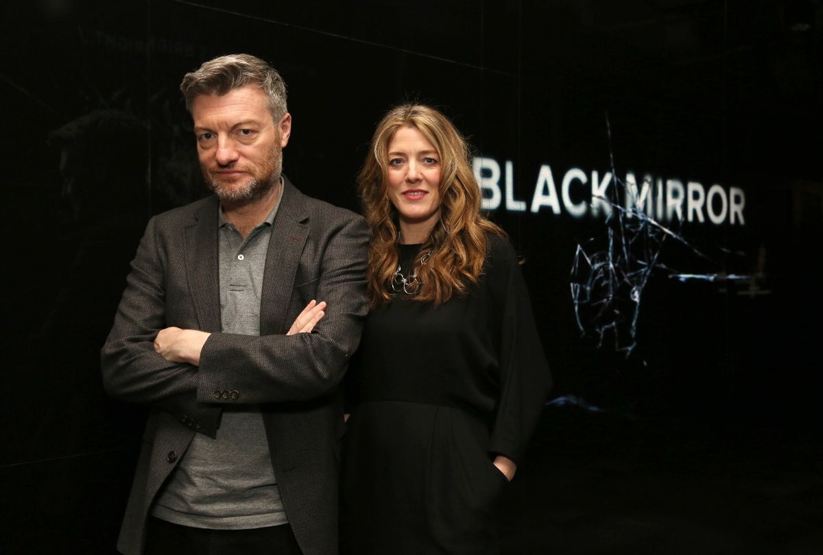 "Black Mirror" creator Charlie Brooker and producer Annabel Jones  (Netflix)