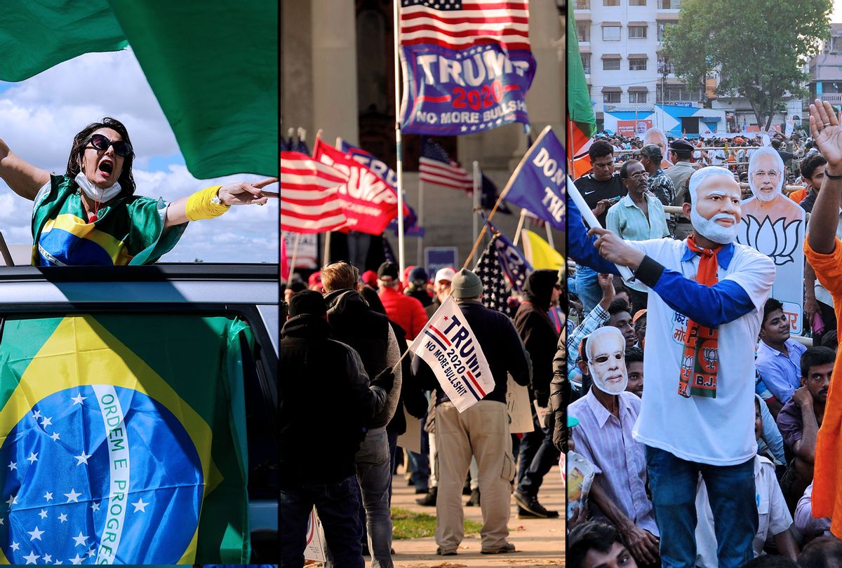 Bolsonaro Supporter | Trump Supporters | Modi Supporters (Photo illustration by Salon/Getty Images)