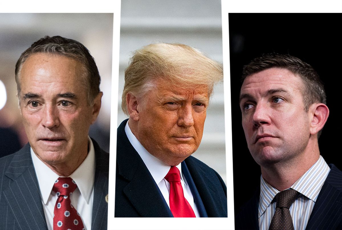 Donald Trump, Duncan Hunter and Chris Collins (Photo illustration by Salon/Getty Images)