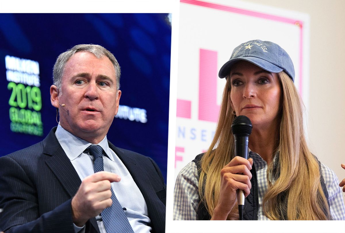 Kelly Loeffler and Ken Griffin (Photo illustration by Salon/Getty Images)