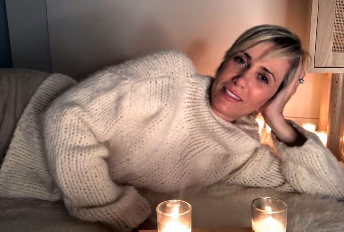 SNL Host Kristen Wiig during the Monologue on Saturday, May 9, 2020 (NBC)