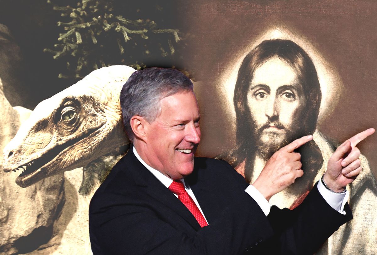 Mark Meadows, Jesus and Dinosaurs (Photo illustration by Salon/Getty Images)
