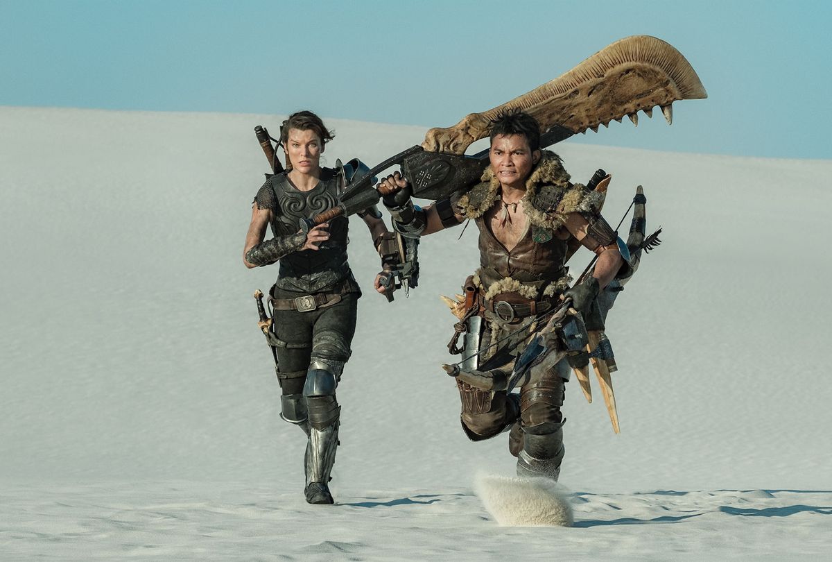 Milla Jovovich and Tony Jaa in "Monster Hunter" (Sony Pictures)