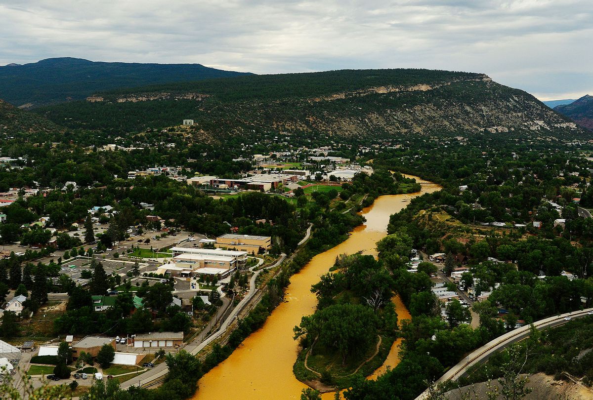 The Animas River flows through the center of Durango (Brent Lewis/The Denver Post via Getty Images)