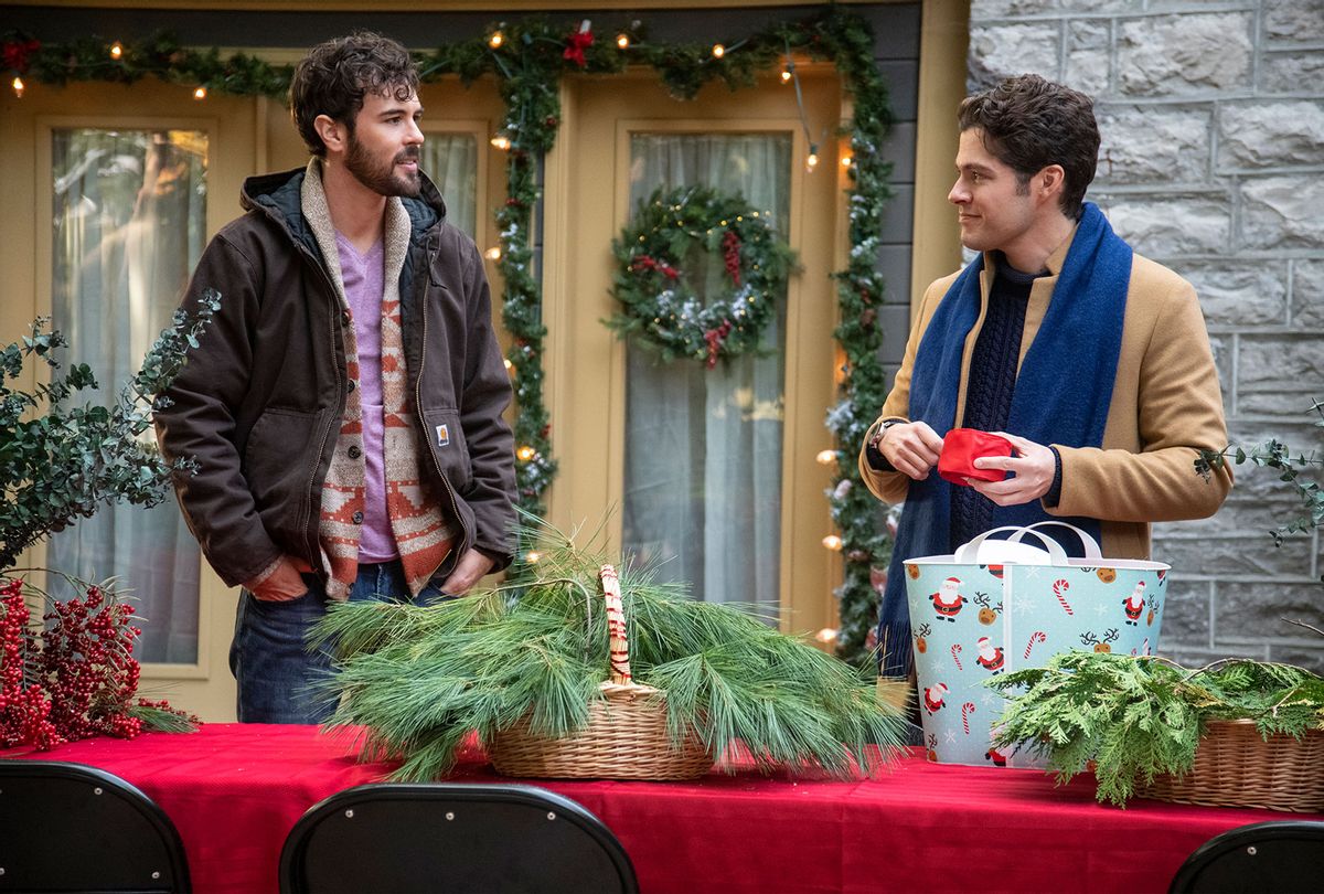 Blake Lee and Ben Lewis in "The Christmas Setup" (Lifetime)