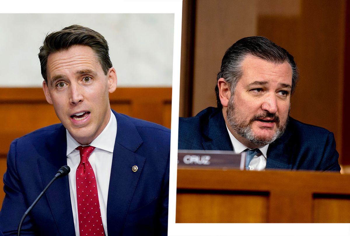 Josh Hawley and Ted Cruz (Photo illustration by Salon/Getty Images)