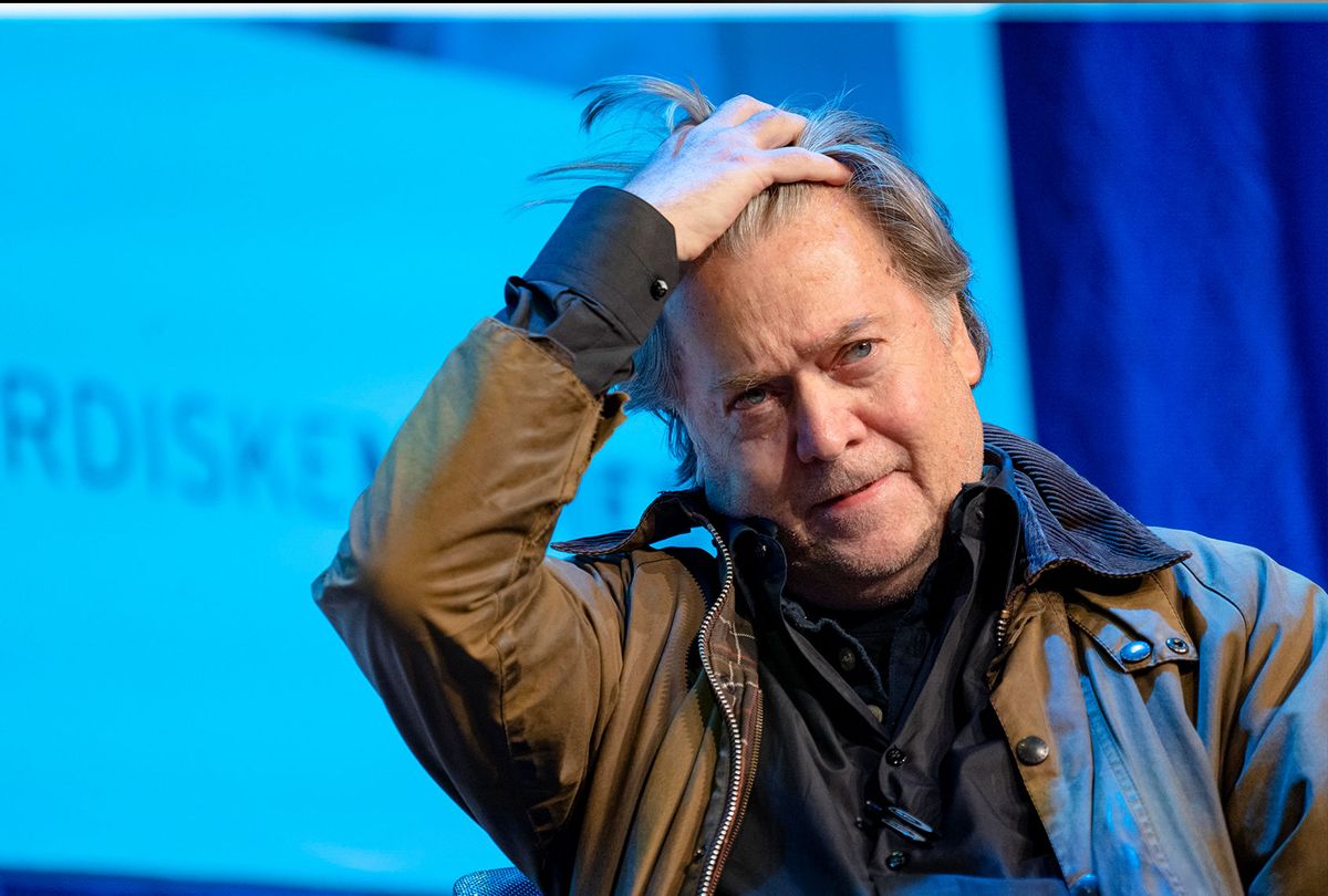Steve Bannon, former White House Chief Strategist, attends the media conference Nordiske Mediedager 2019 in Bergen. (Gonzales Photo/Jarle H. Moe/PYMCA-Avalon/Universal Images Group via Getty Images)