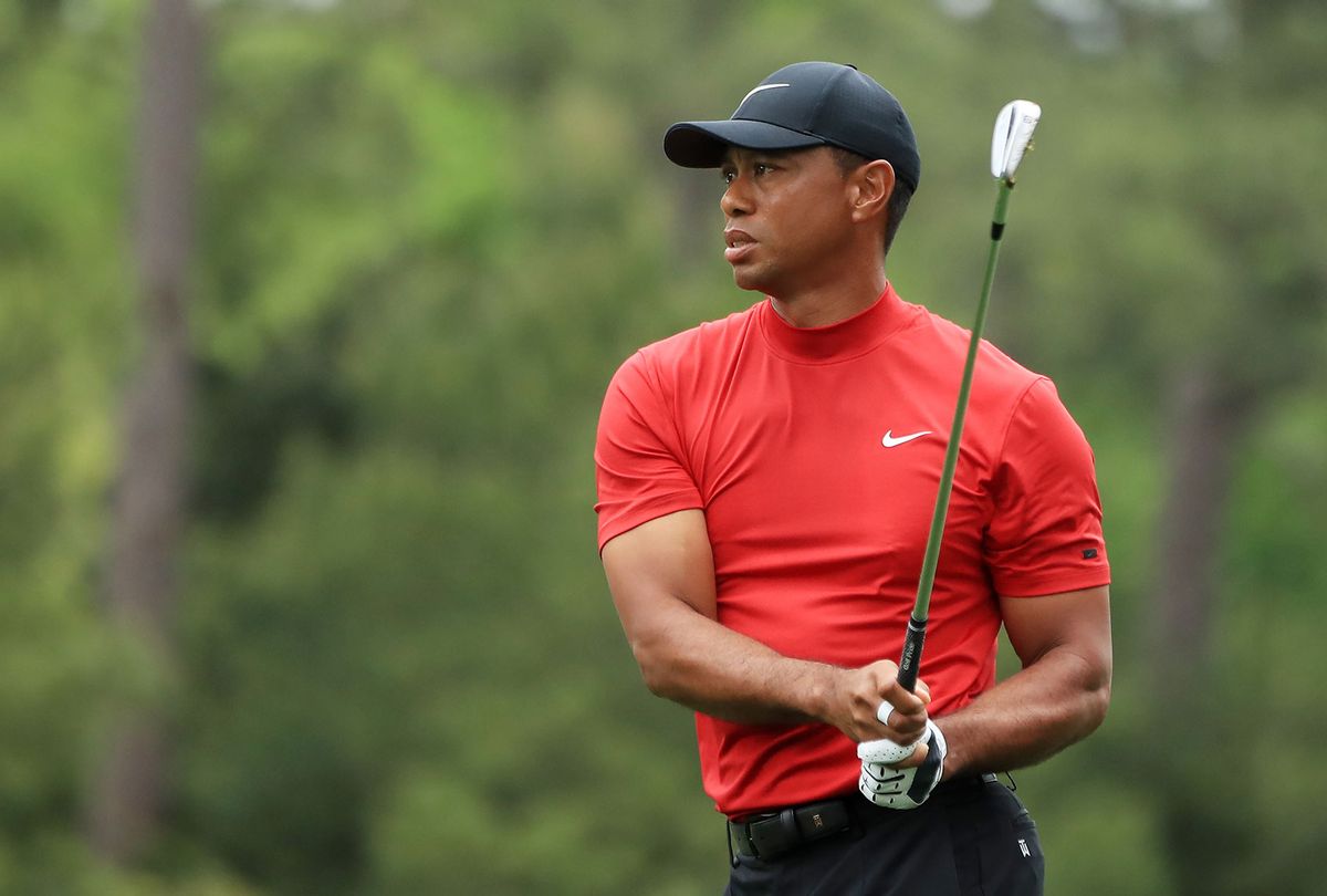 Tiger Woods during the final round of the Masters on April 14, 2019 (Andrew Redington/Getty Images)