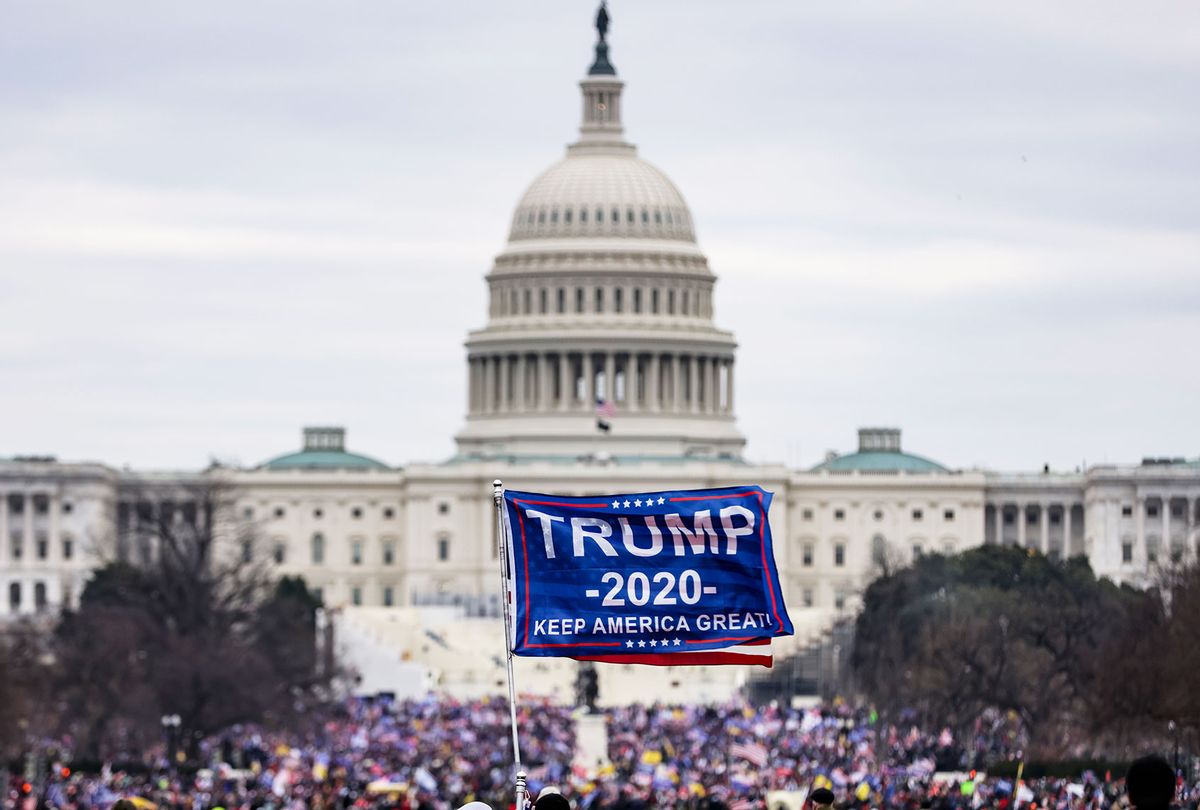 Pro-Trump supporters storm the U.S. Capitol following a rally with President Donald Trump on January 6, 2021 in Washington, DC. Trump supporters gathered in the nation's capital today to protest the ratification of President-elect Joe Biden's Electoral College victory over President Trump in the 2020 election. (Samuel Corum/Getty Images)